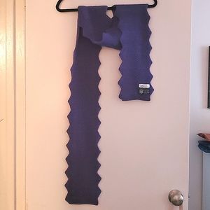 Zig Zag Purple Knitted scarf from MFA Boston shop